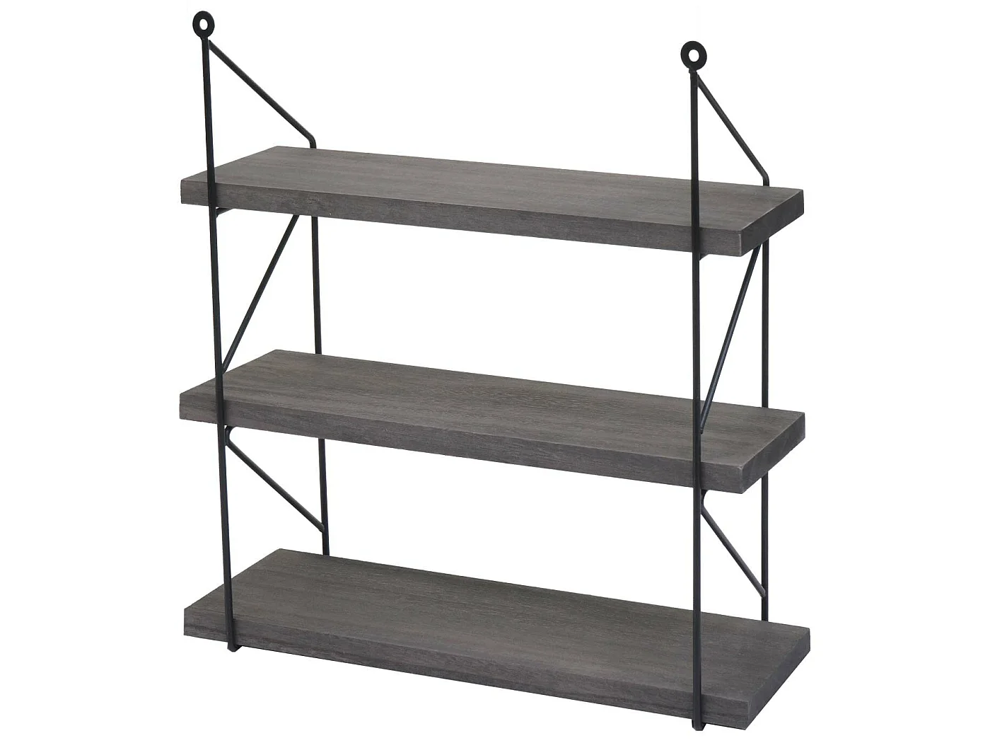 Étagère murale MCW-K78,  gris foncé