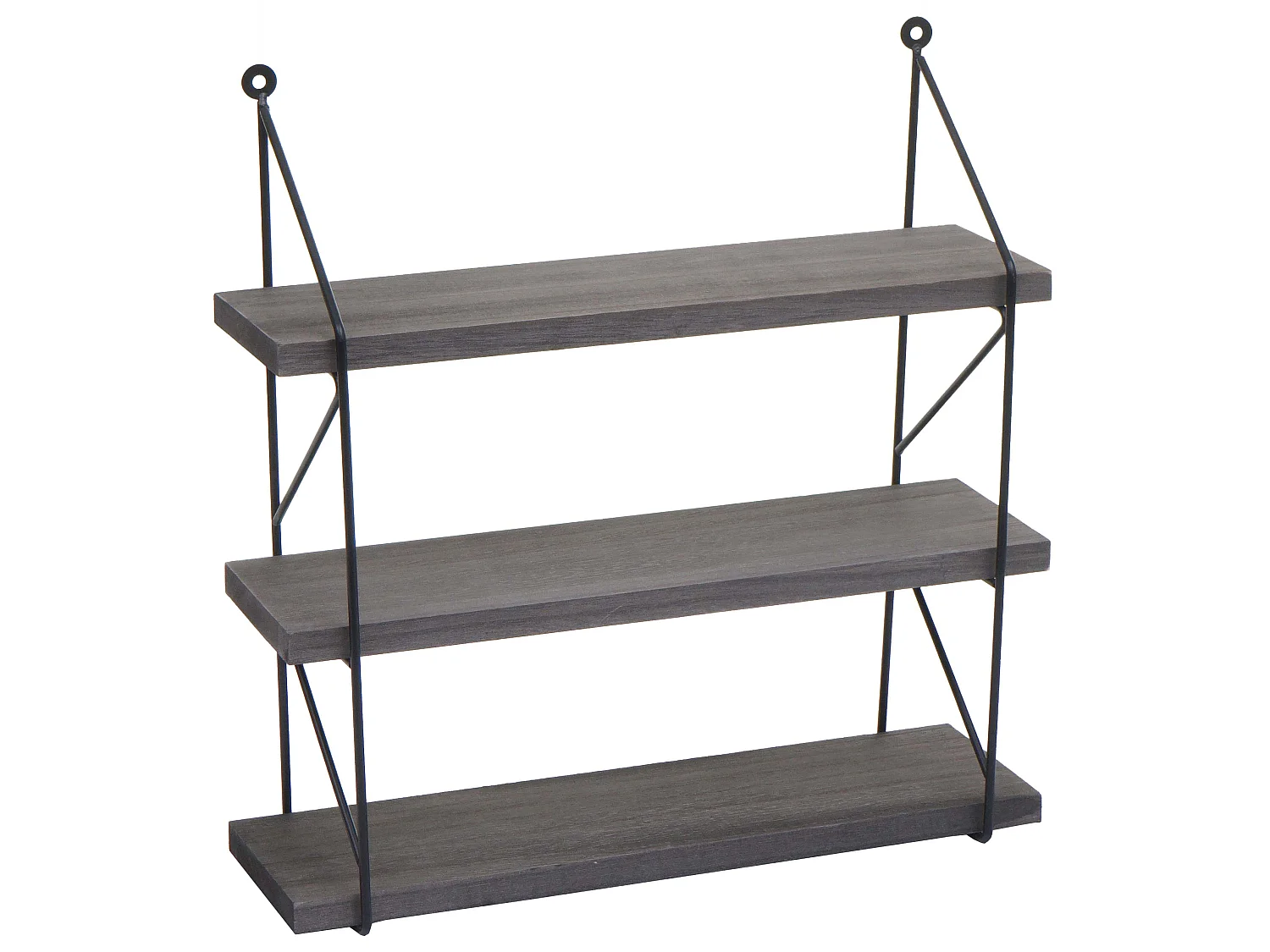 Étagère murale MCW-K78,  gris foncé