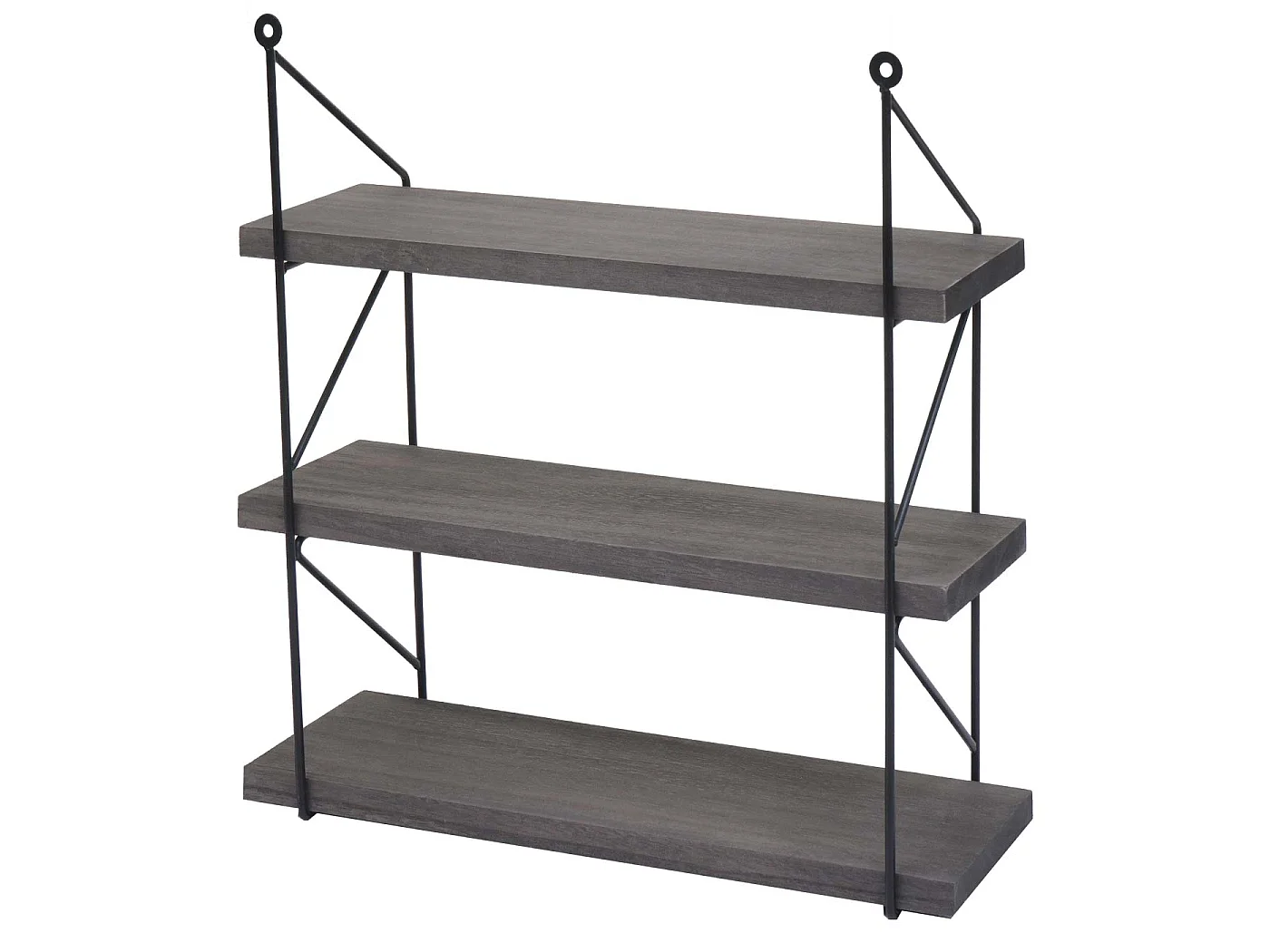 Étagère murale MCW-K78,  gris foncé
