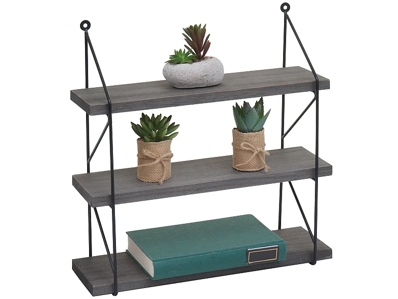 Wandplank MCW-K78,  donkergrijs