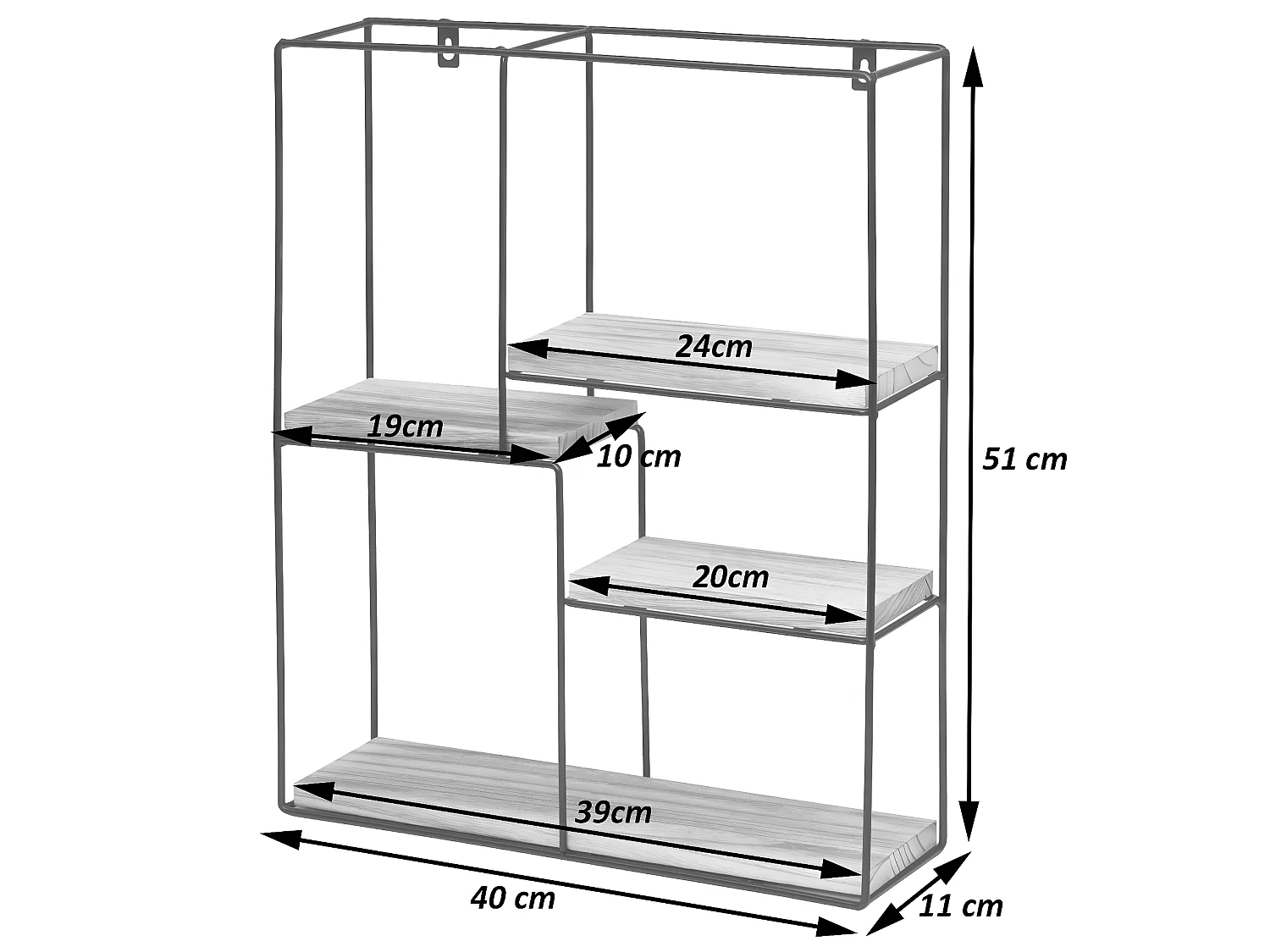 Wandplank MCW-K76,  natuur