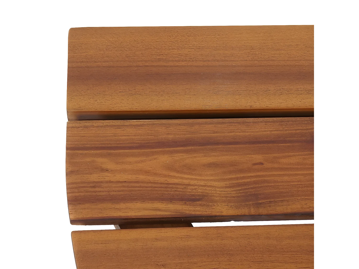 Tavolino pieghevole giardino balcone interni esterni MCW-L19 legno acacia 71x70x34cm