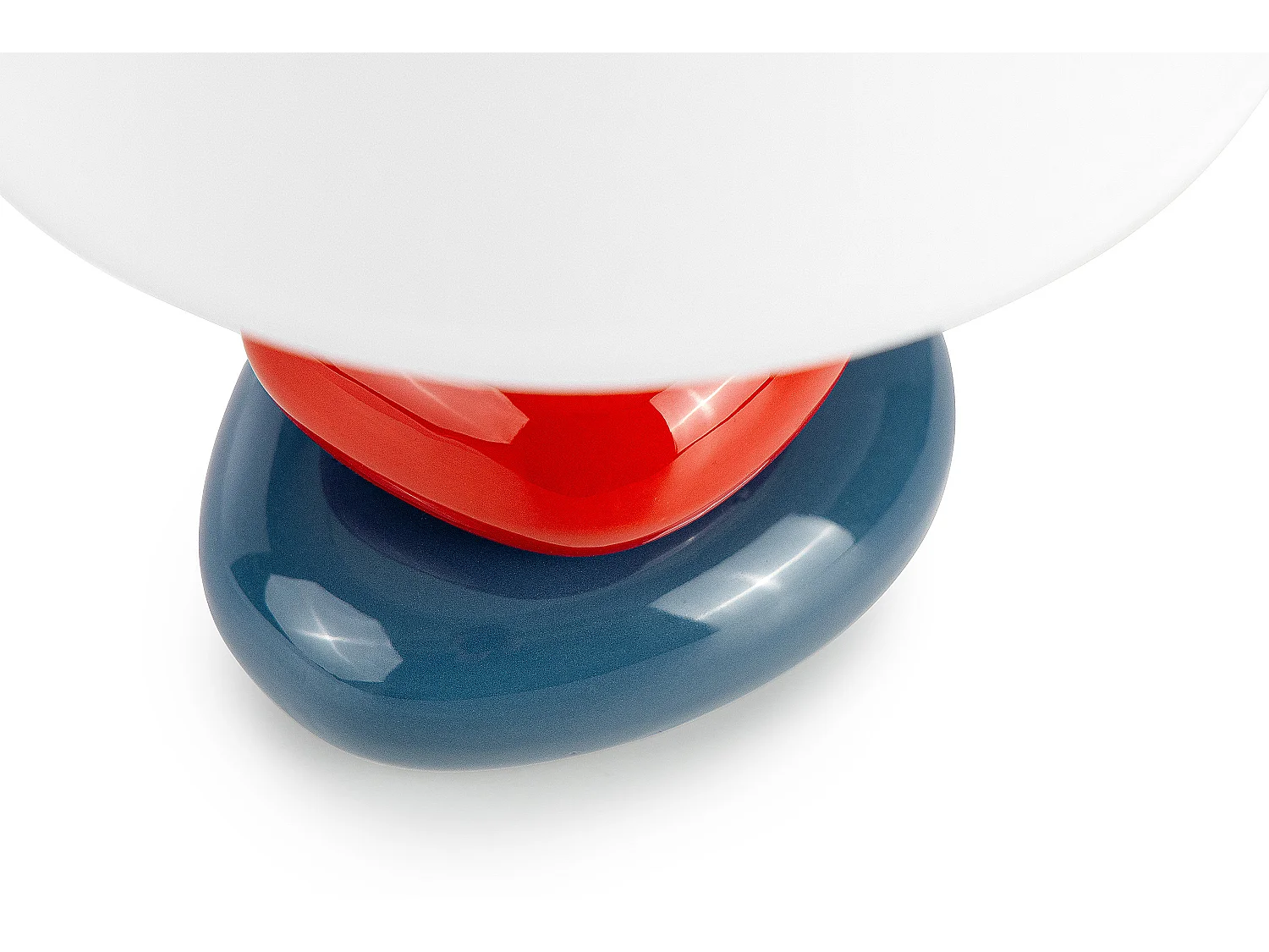 Nachttischlampen 2St. - Keramik/Stoff - Dunkelblau - SALU