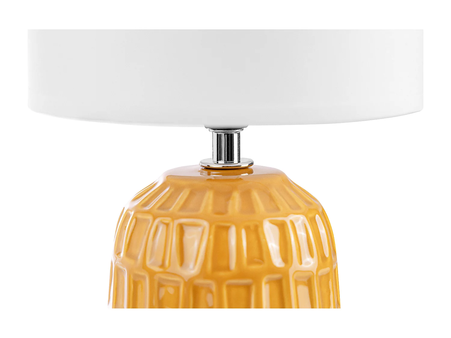 Nachttischlampen 2St. - Keramik/Stoff - Gelb - STANDI