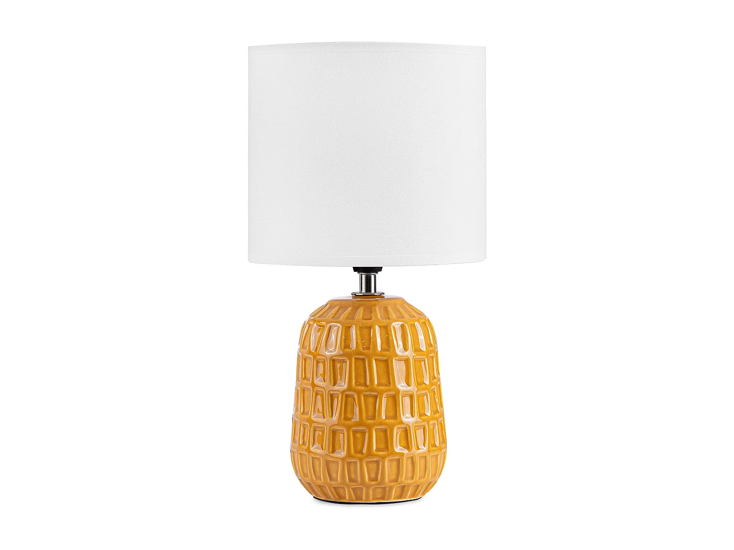 Nachttischlampen 2St. - Keramik/Stoff - Gelb - STANDI