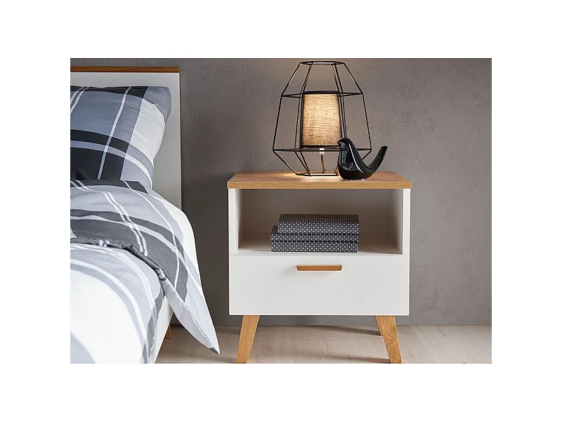 Nachttisch  - weiß - FRISK