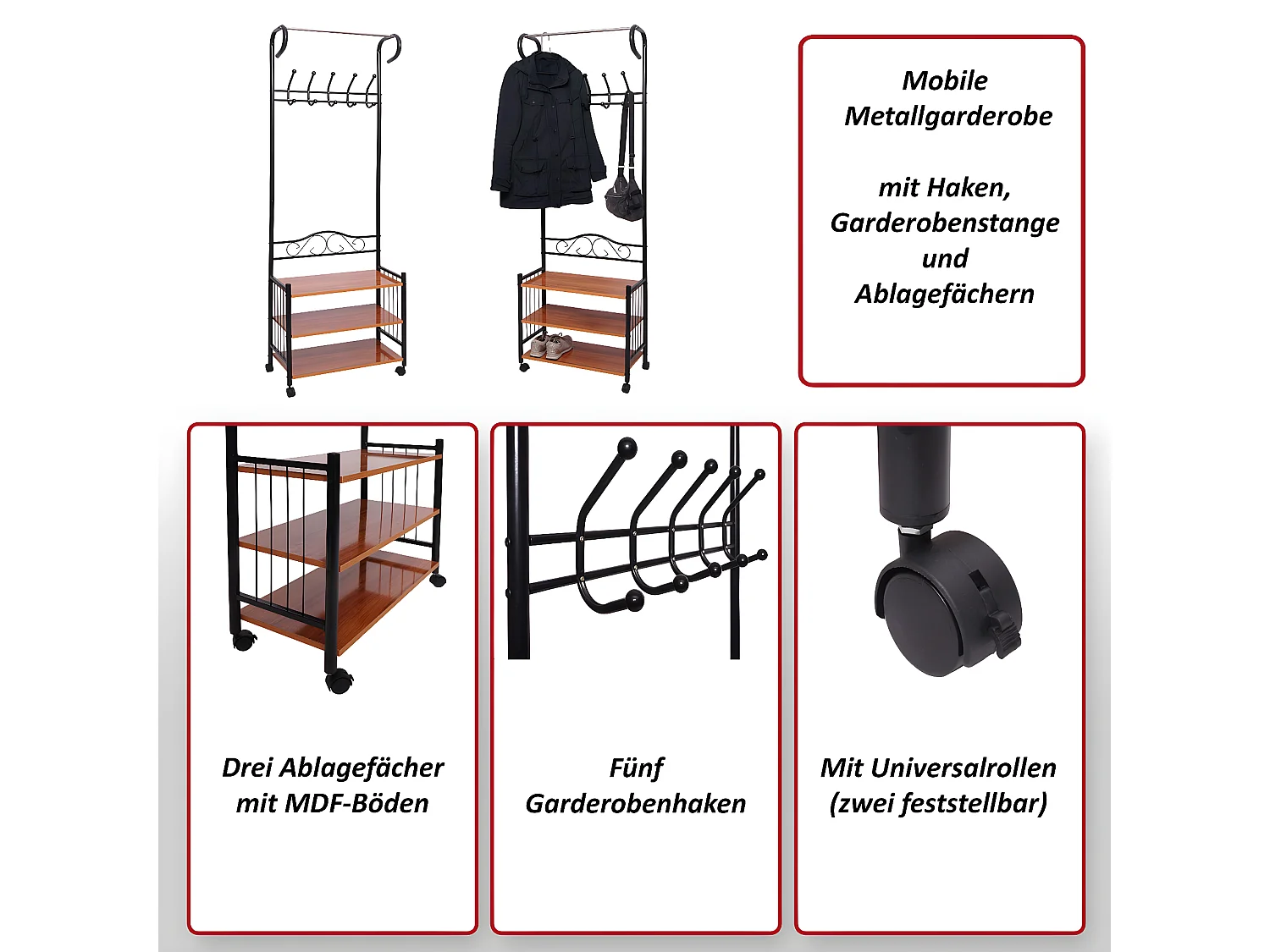 Portemanteau en métal Victoria