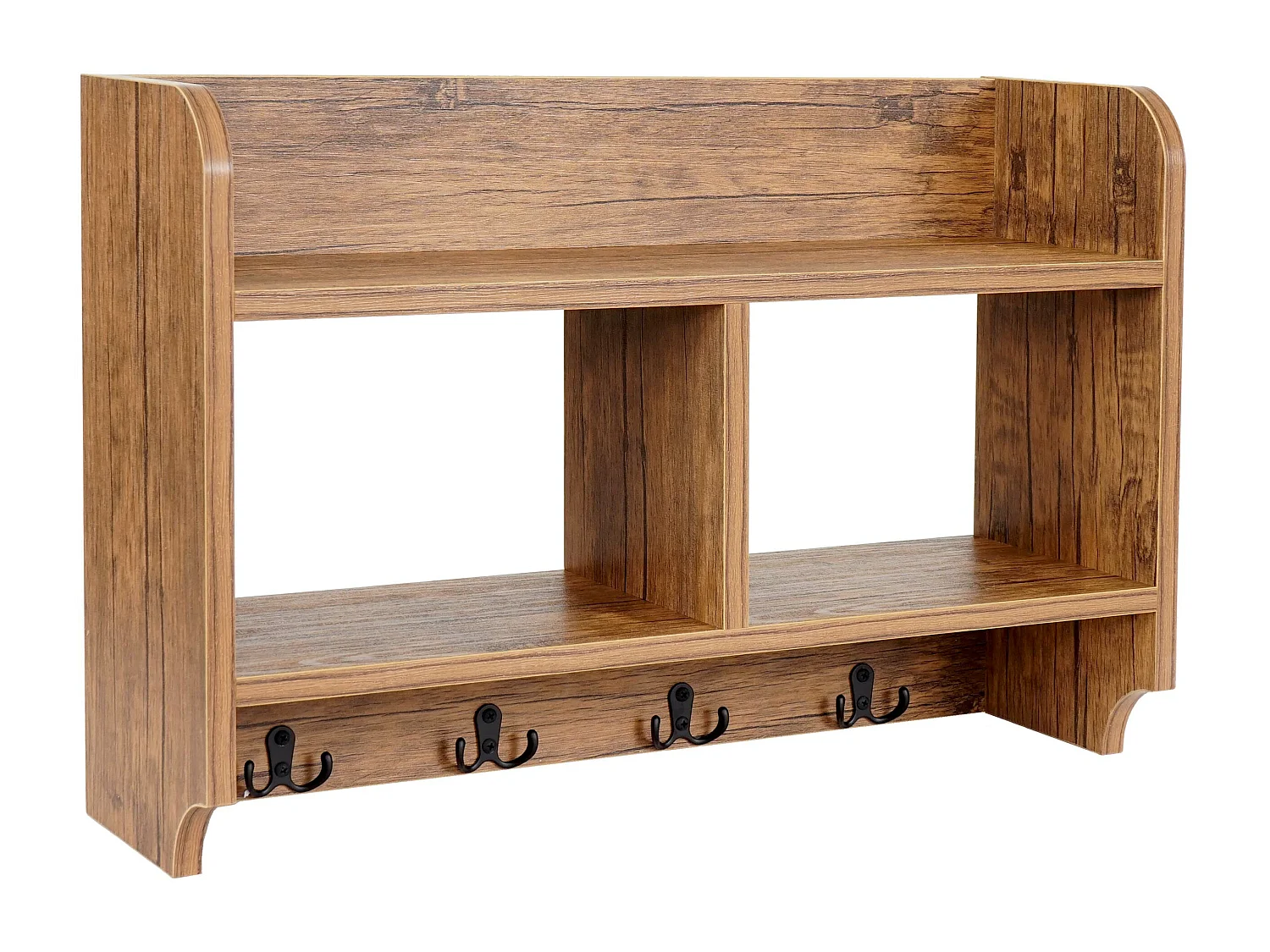 Portemanteau mural MCW-C68,  aspect chêne sauvage
