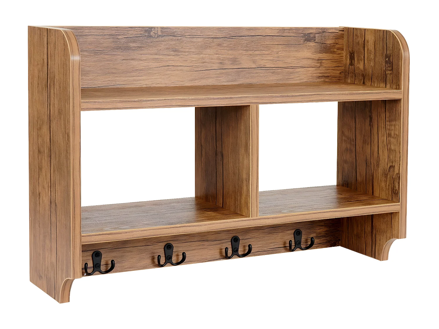 Portemanteau mural MCW-C68,  aspect chêne sauvage