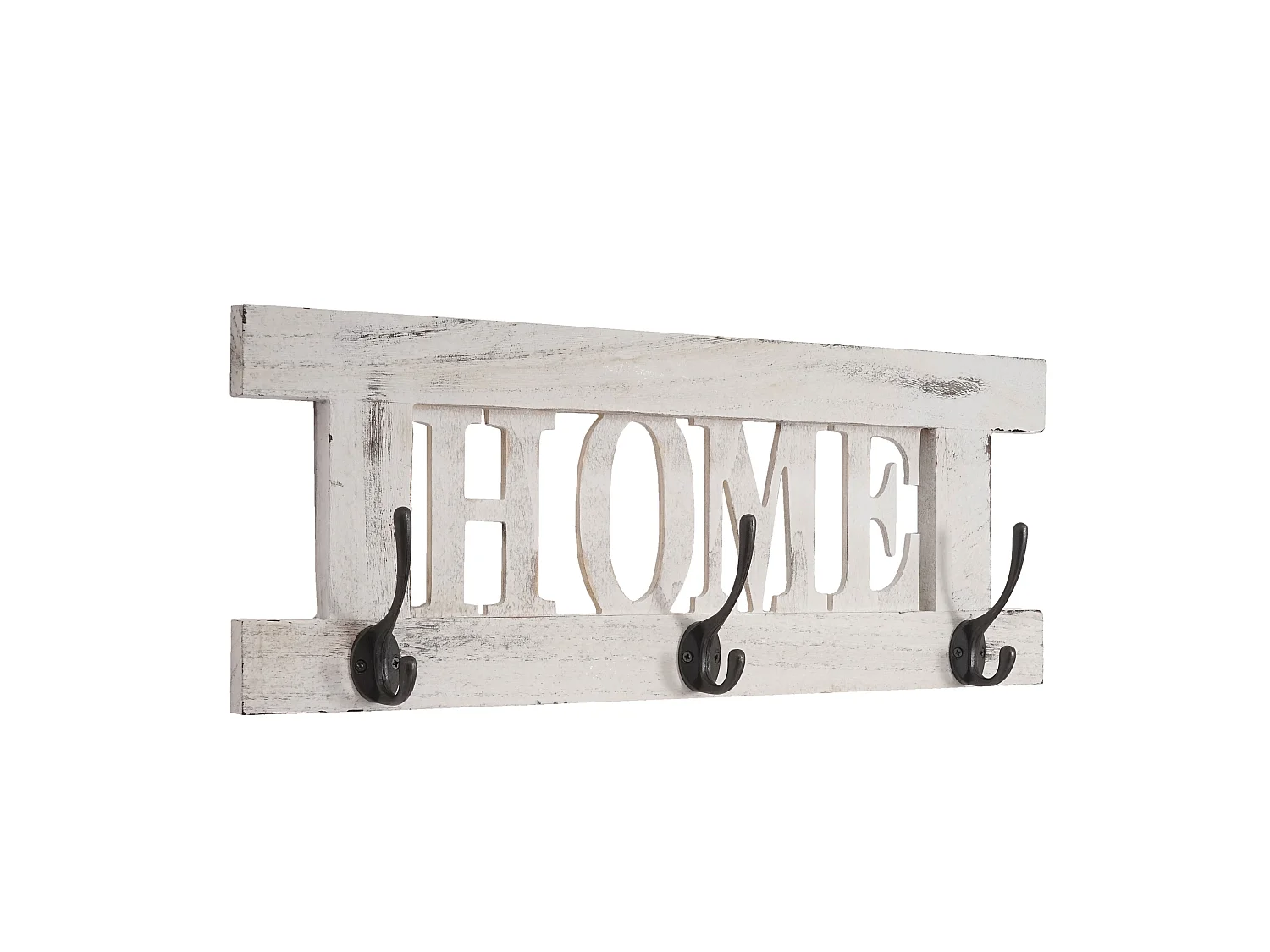Portemanteau mural MCW-C60 Home look shabby,  blanc