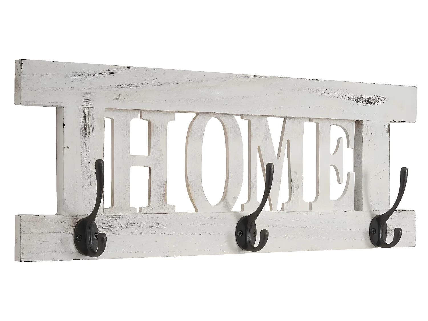 Wandkapstok MCW-C60 Home Shabby-look,  wit, shabby