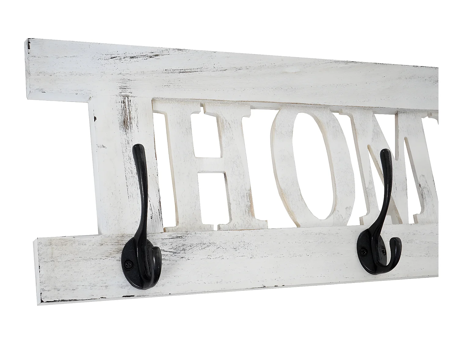 Wandkapstok MCW-C60 Home Shabby-look,  wit, shabby