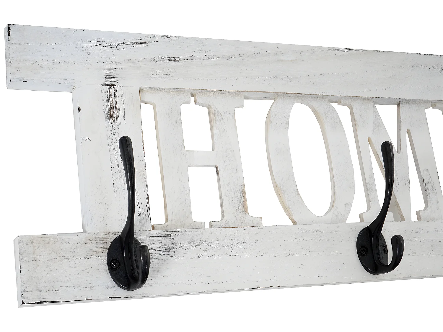 Portemanteau mural MCW-C60 Home look shabby,  blanc