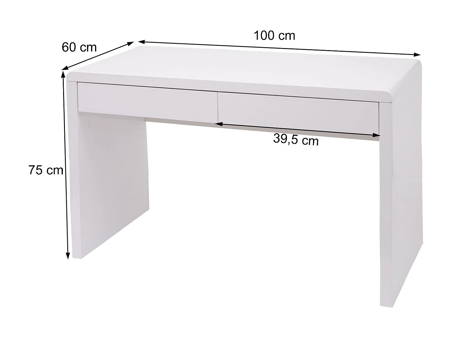 Coiffeuse MCW-G5,  100x60cm
