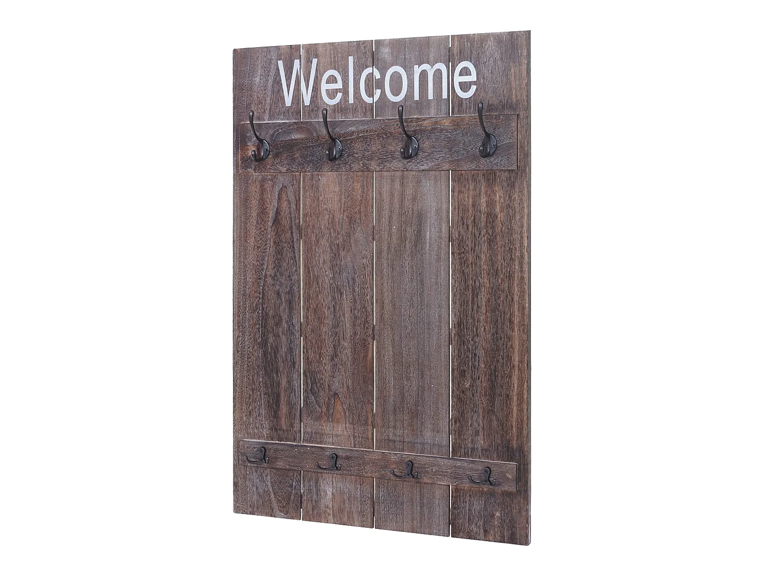 Appendiabiti guardaroba attaccapanni shabby vintage MCW-C89 90x60cm Welcome marrone