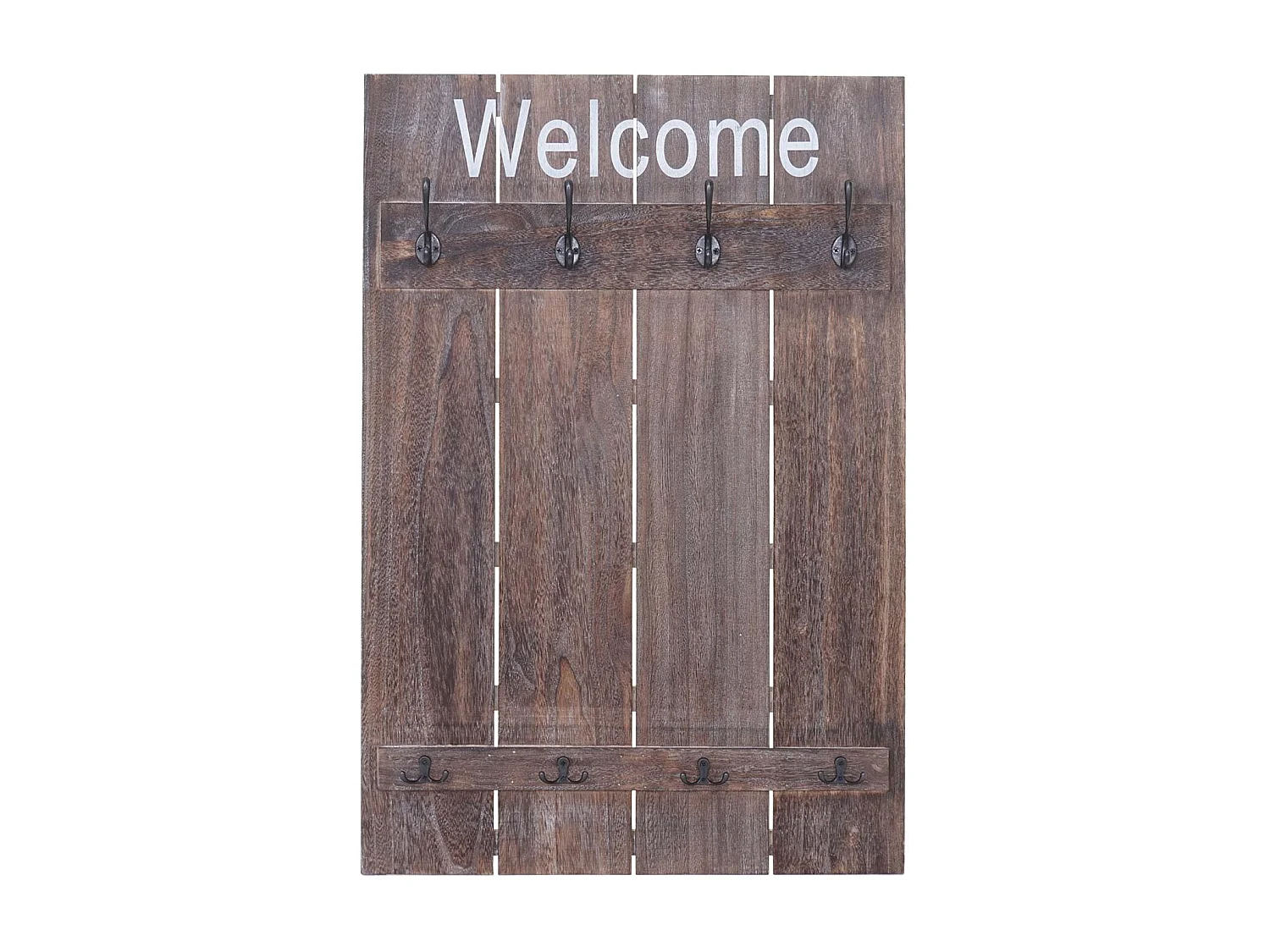 Wandkapstok MCW-C89 Welcome Shabby,  bruin, shabby