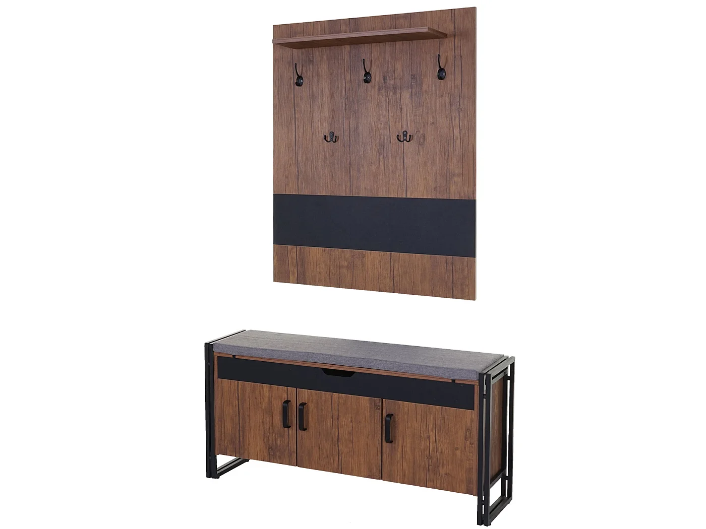 Wardrobe with bench MCW-A27