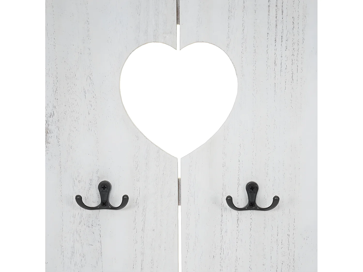 Portemanteau mural MCW-C89 Home look shabby,  blanc shabby