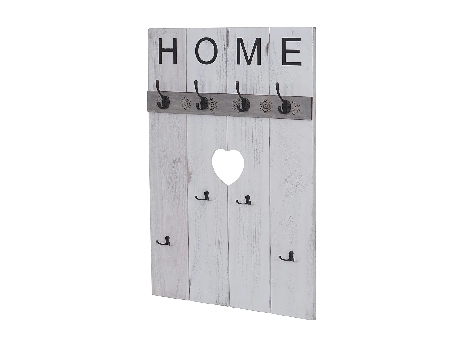 Vægkapstol MCW-C89 Home i shabby-look,  hvid, shabby