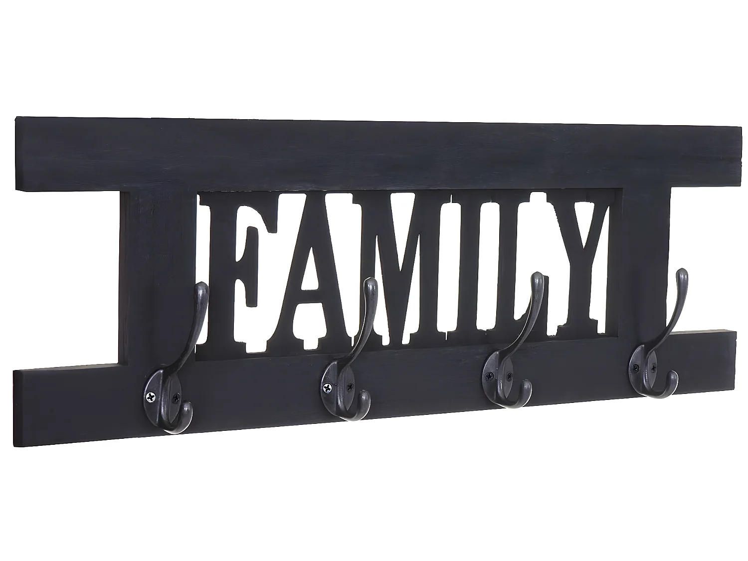 Bengaleiro de parede MCW-C60 Shabby (2 peças),  cinzento escuro