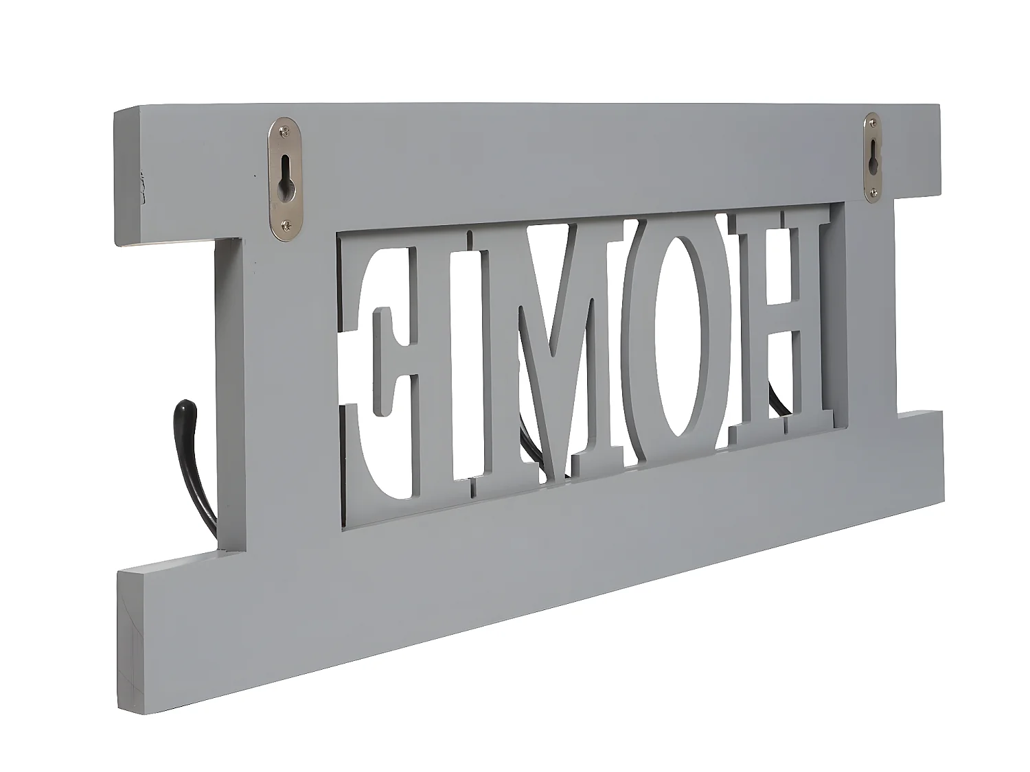 Appendiabiti guardaroba shabby vintage MCW-C60 Home 55x21cm grigio blu