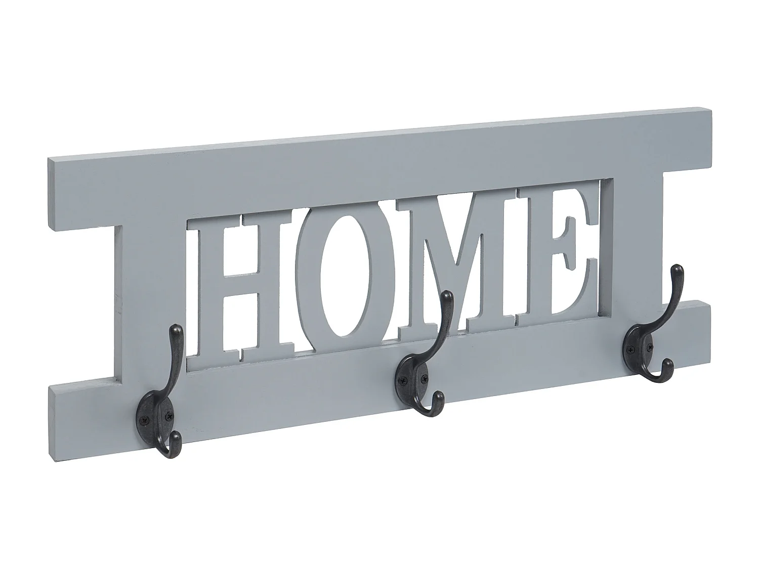 Perchero de pared MCW-C60 Home Shabby look,  gris-azul