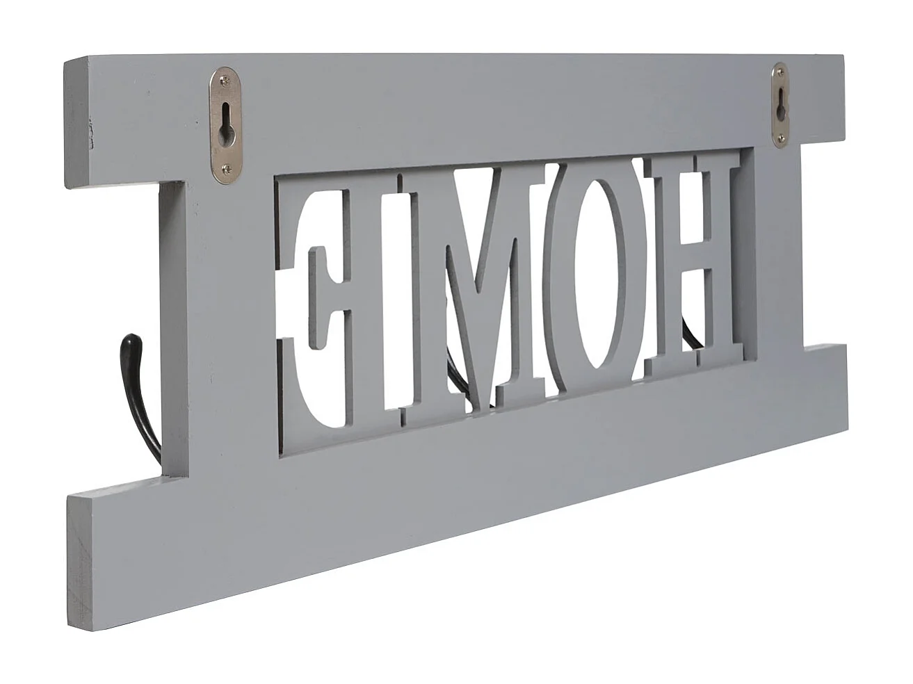 Perchero de pared MCW-C60 Home Shabby look,  gris-azul