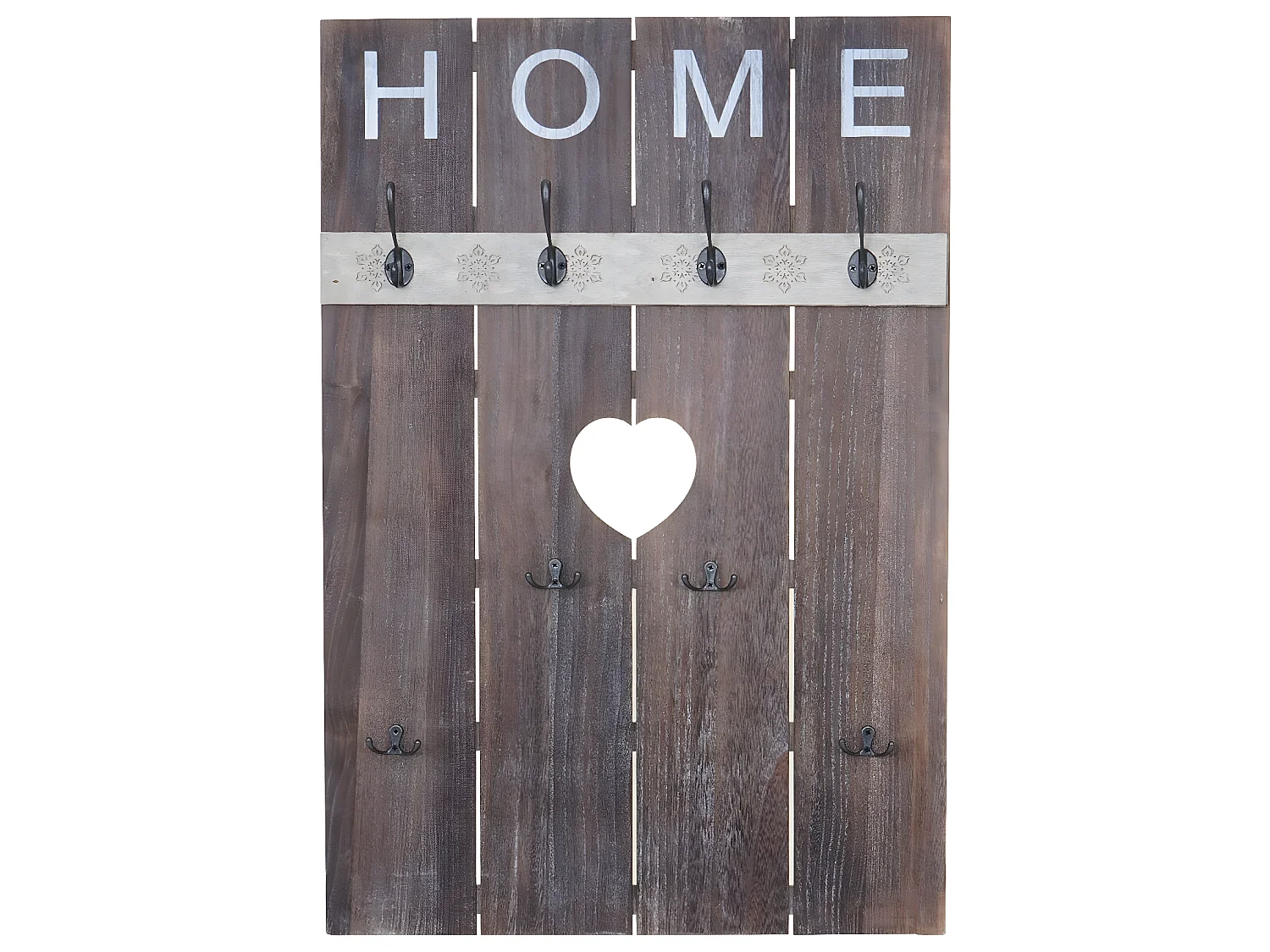 Wandkapstok MCW-C89 Home Shabby-look,  bruin, shabby