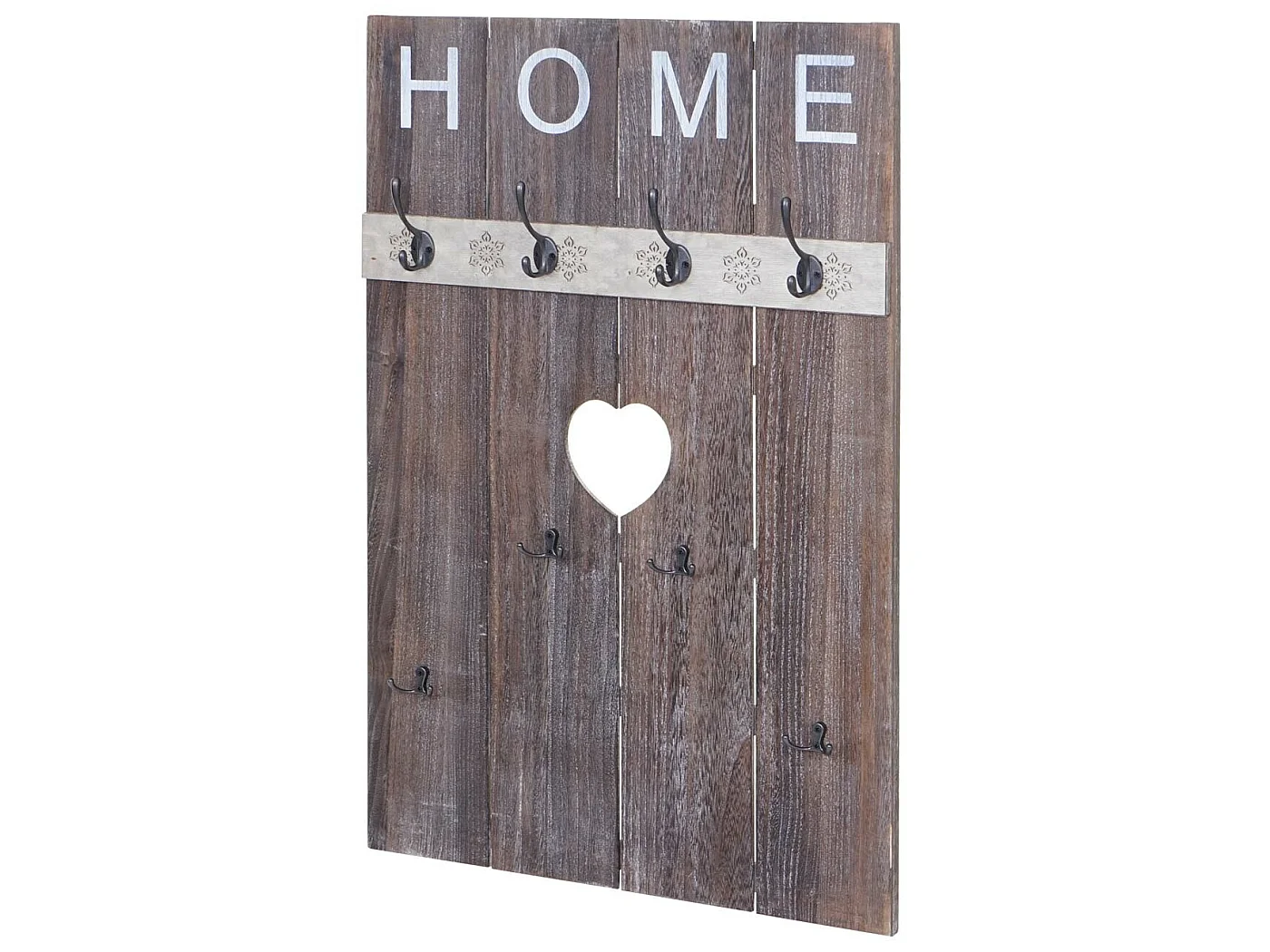 Wandkapstok MCW-C89 Home Shabby-look,  bruin, shabby