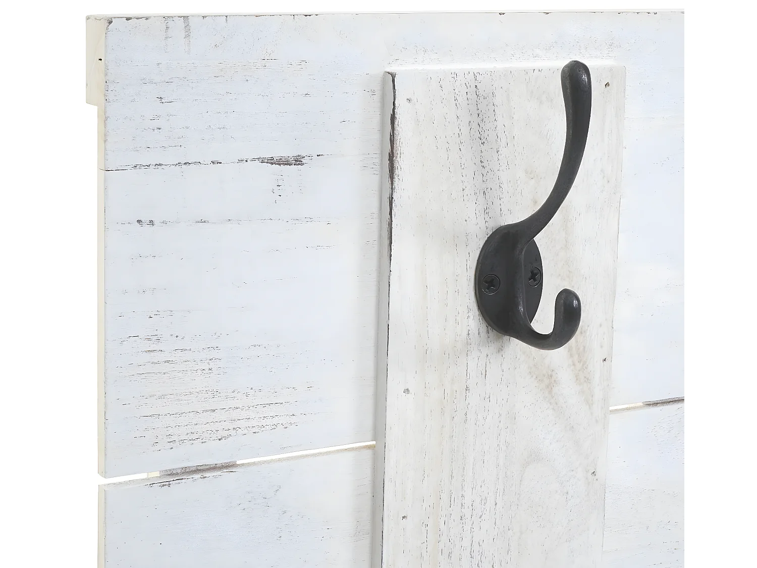 Wandkapstok MCW-C89 Family Shabby-look,  wit, shabby