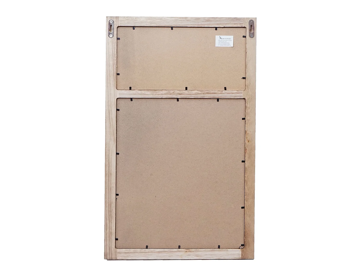 Portemanteau mural MCW-C51 avec tableau à craies,  brun naturel, shabby