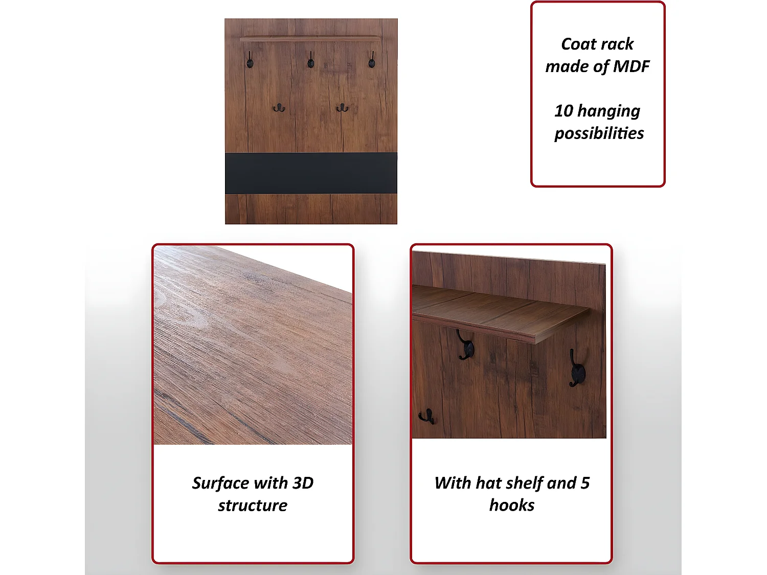 Bengaleiro de parede MCW-A27