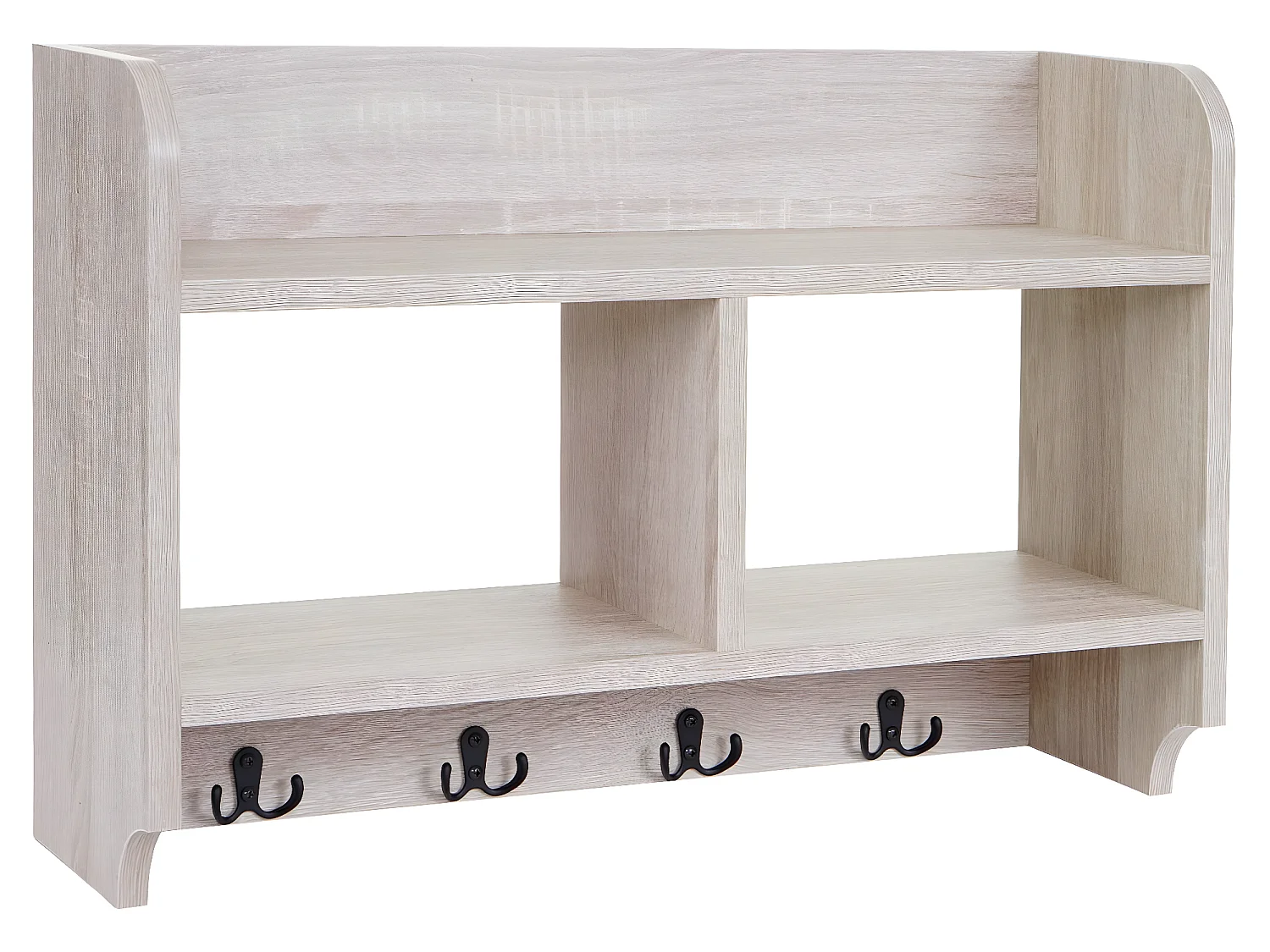 Portemanteau mural MCW-C68,  chêne