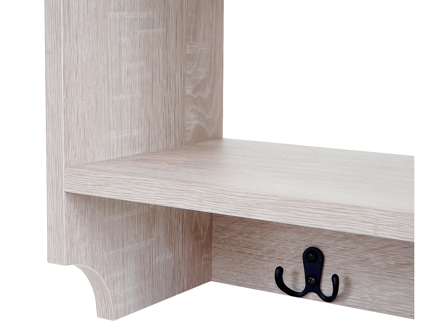 Portemanteau mural MCW-C68,  chêne