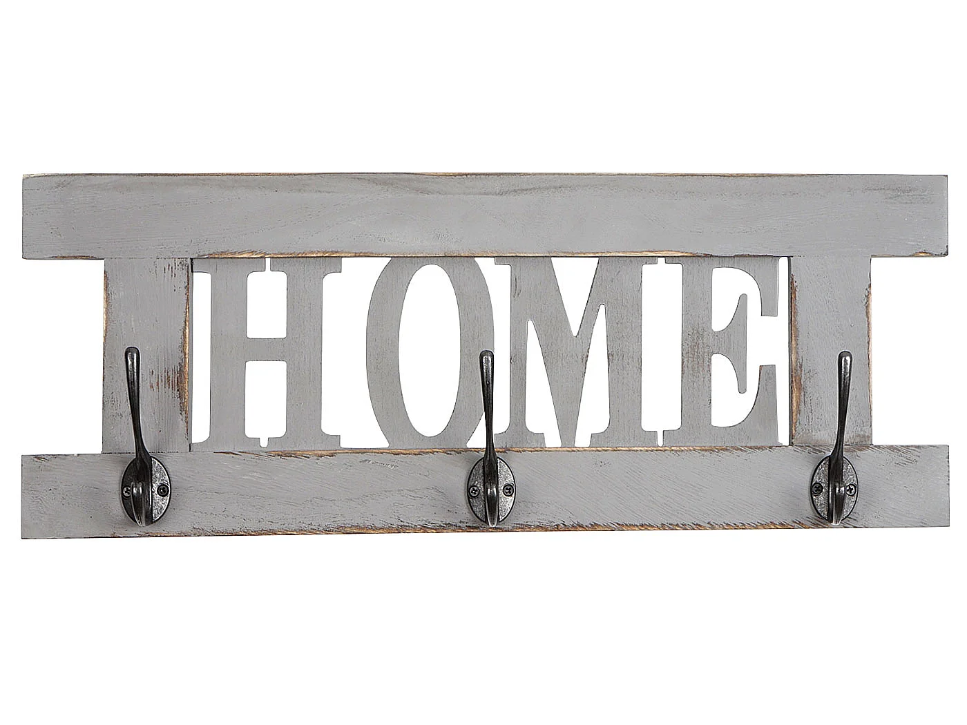 Portemanteau mural MCW-C60 Shabby (2 pièces),  gris