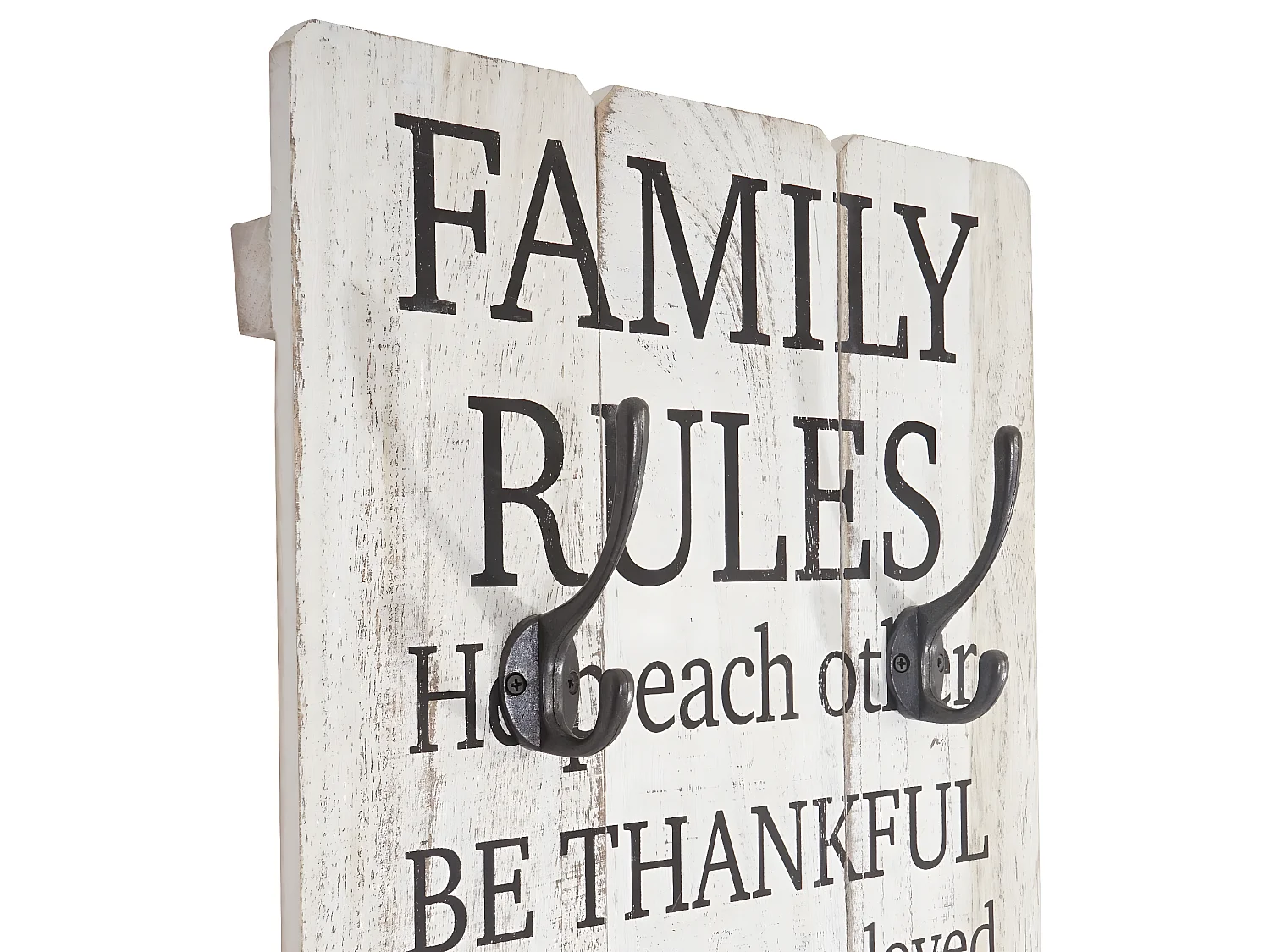 Portemanteau muralRègles familiales look shabby