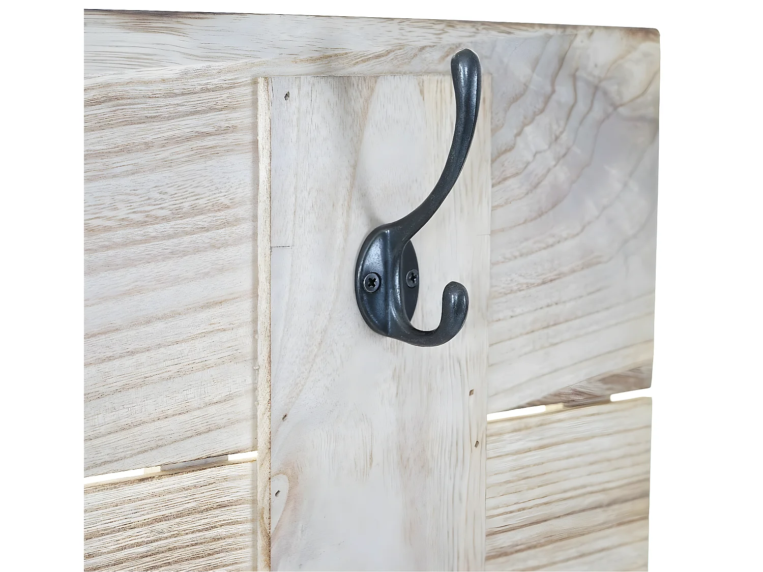 Wandgarderobe MCW-C89 Family Shabby-Look, Naturbraun