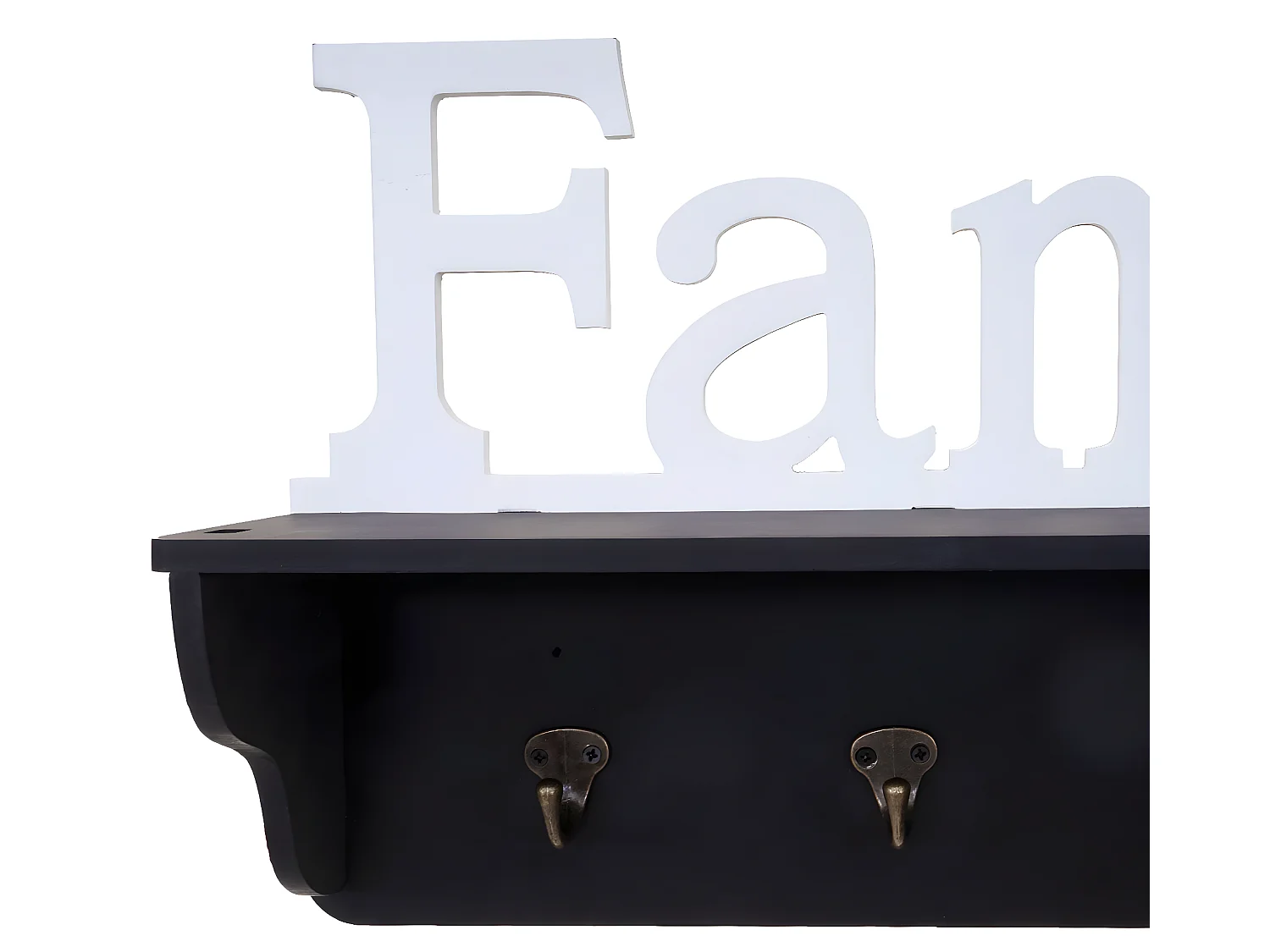 Bengaleiro de parede Família MCW-D41,  preto/branco