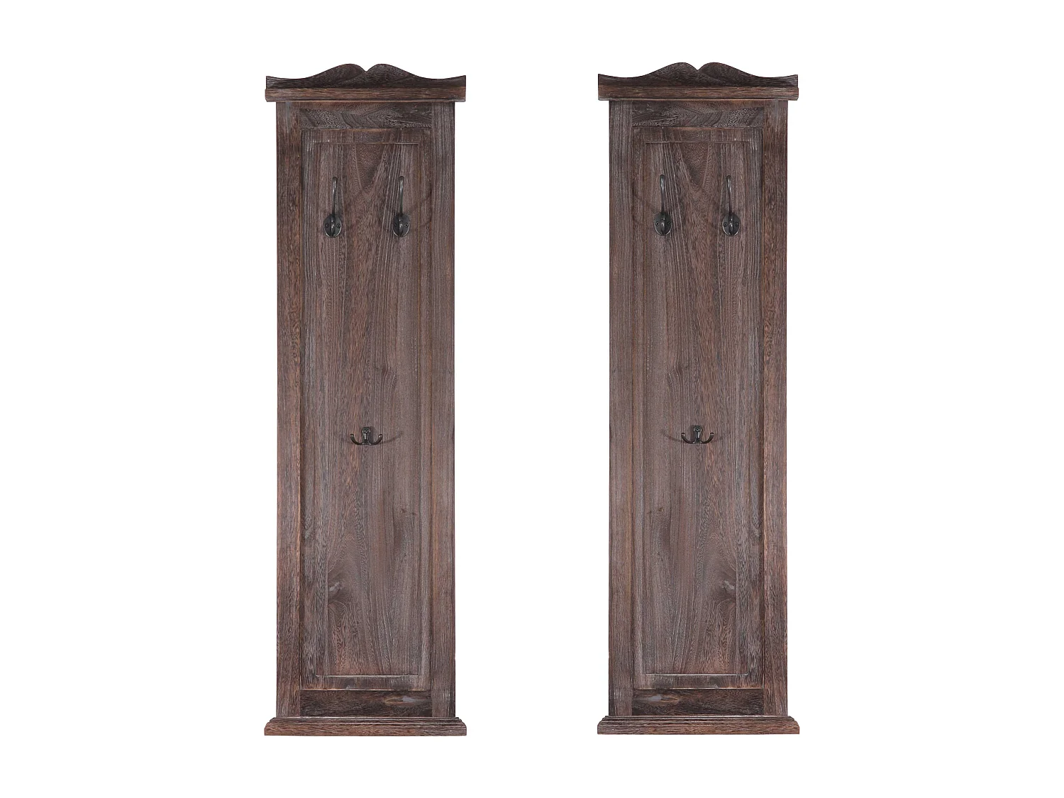 Wandgarderobe H33 (set van 2),  bruin shabby