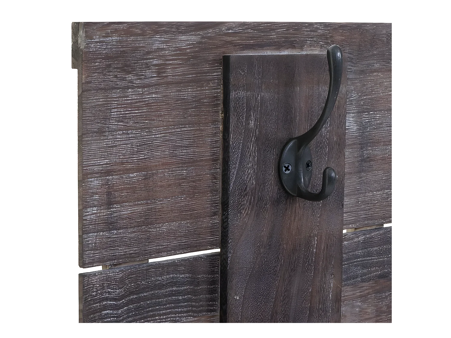 Wandgarderobe MCW-C89 Family Shabby-Look, Braun, shabby