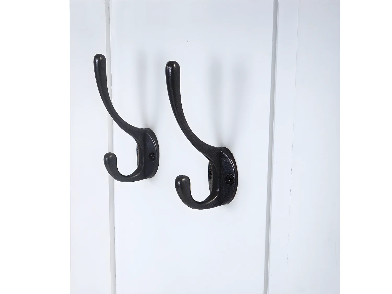 Wandgarderobe H33 (set van 2),  wit gelakt