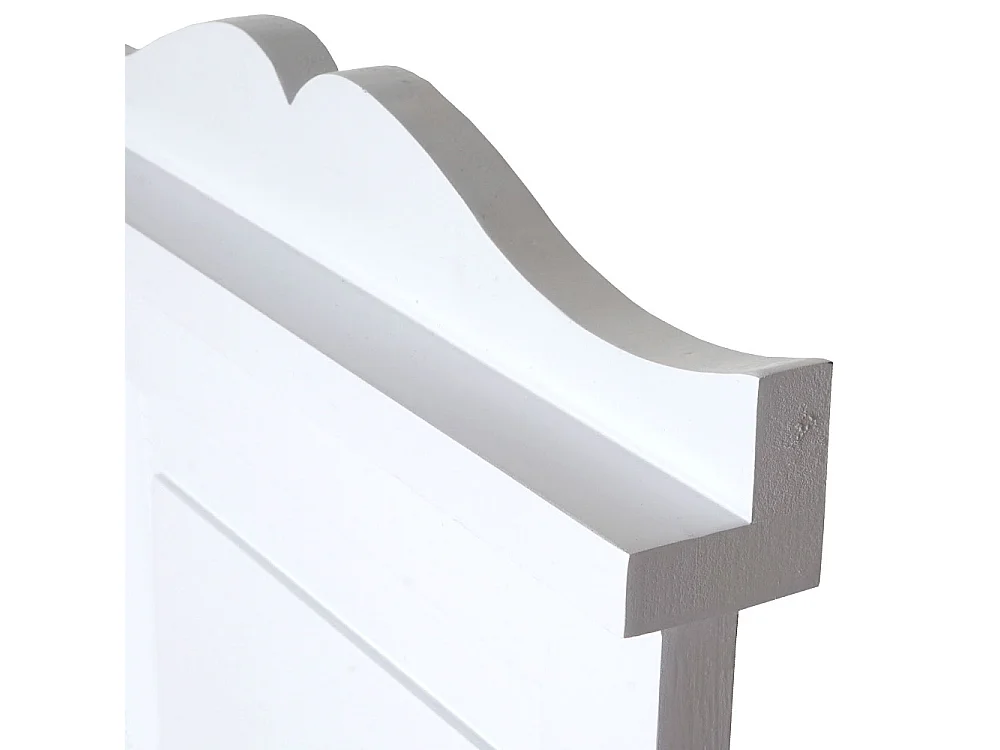 Portemanteau mural H33 (lot de 2),  laqué en blanc