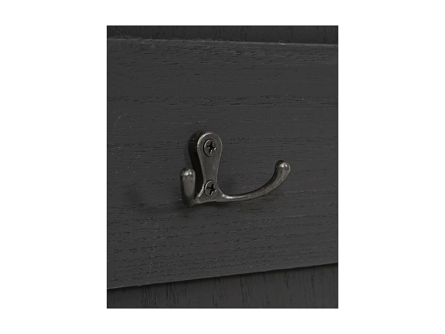 Wandkapstok MCW-D13,  donkergrijs shabby