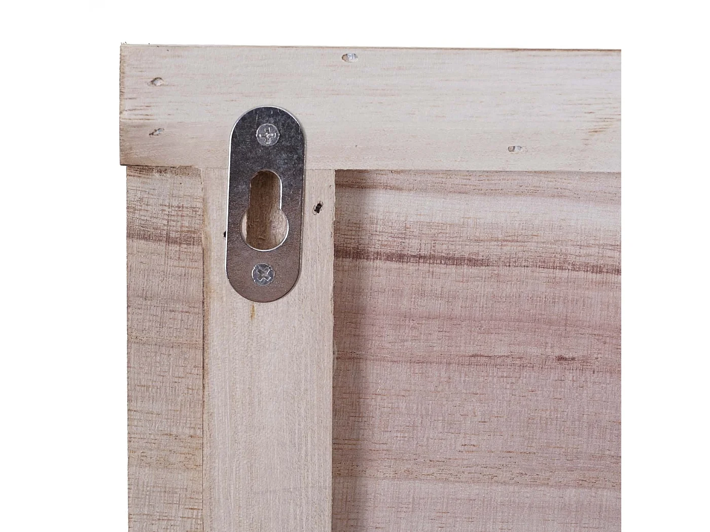 Wandgarderobe MCW-C89 met spiegel,  naturelbruin