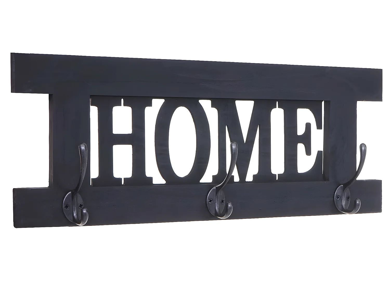 Perchero de pared MCW-C60 Home Shabby look,  gris oscuro