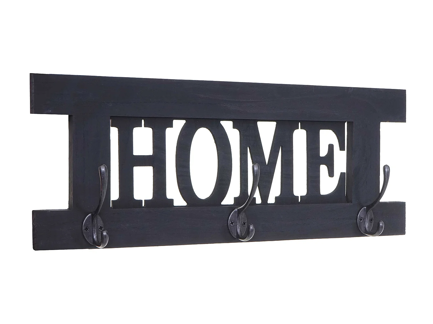 Wandkapstok MCW-C60 Home Shabby-look,  donkergrijs