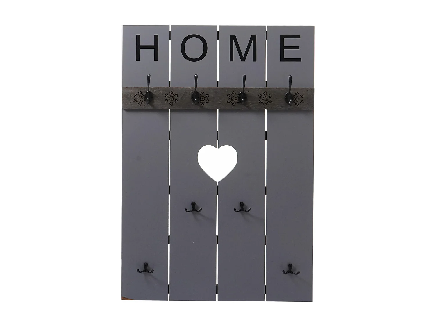 Perchero de pared MCW-C89 Home Shabby look,  gris-azul