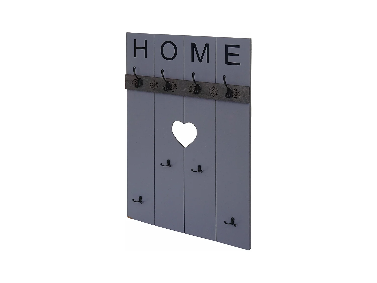 Portemanteau mural MCW-C89 Home look shabby,  gris-bleu