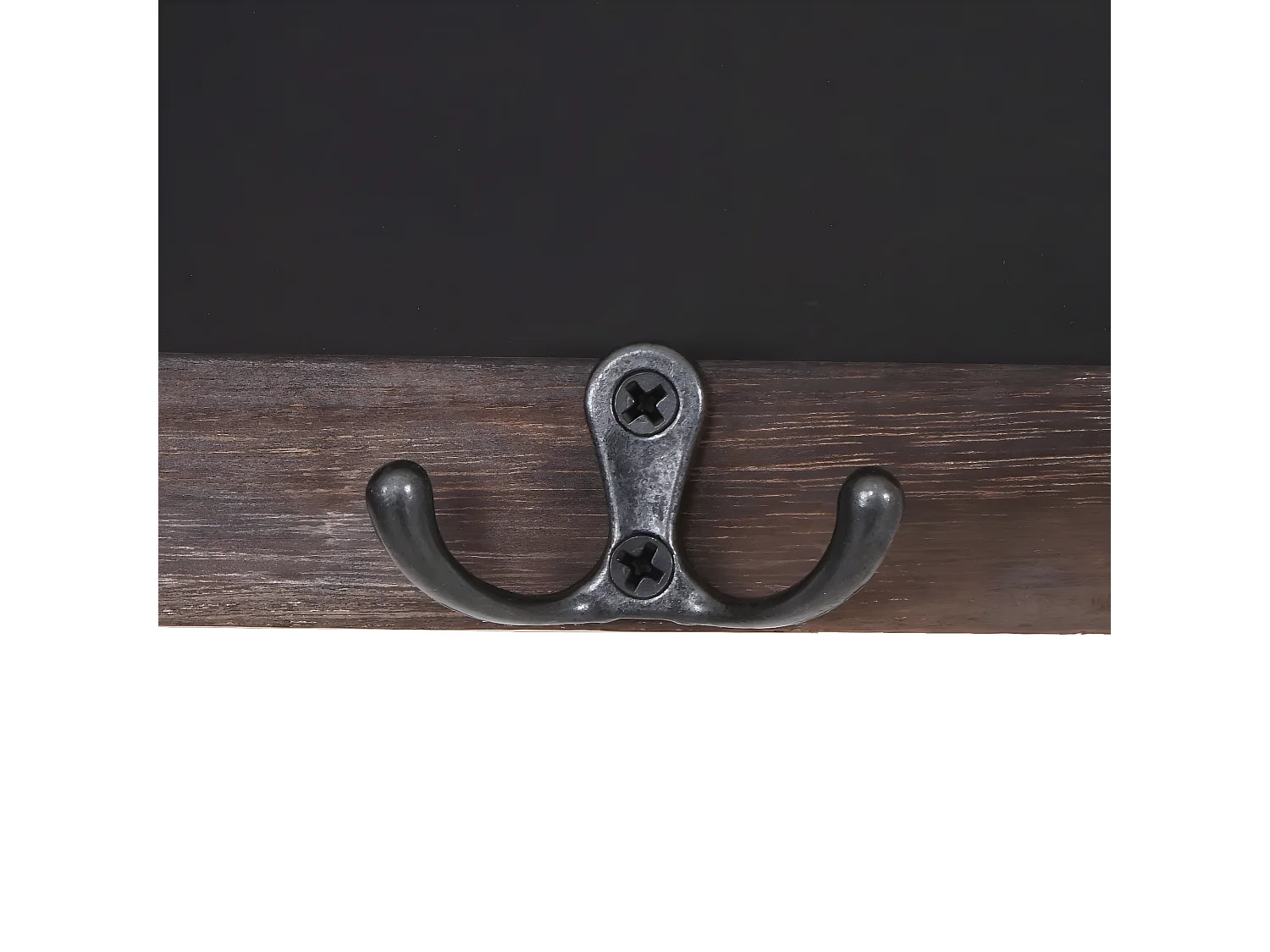 Wandkapstok MCW-C51 met krijtbord,  bruin, shabby