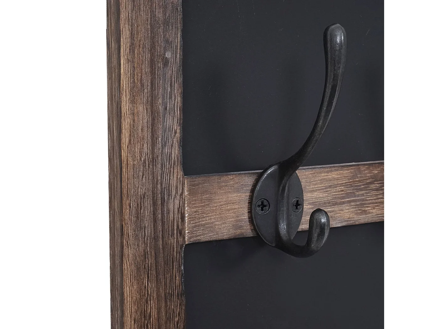 Portemanteau mural MCW-C51 avec tableau à craies,  brun, shabby